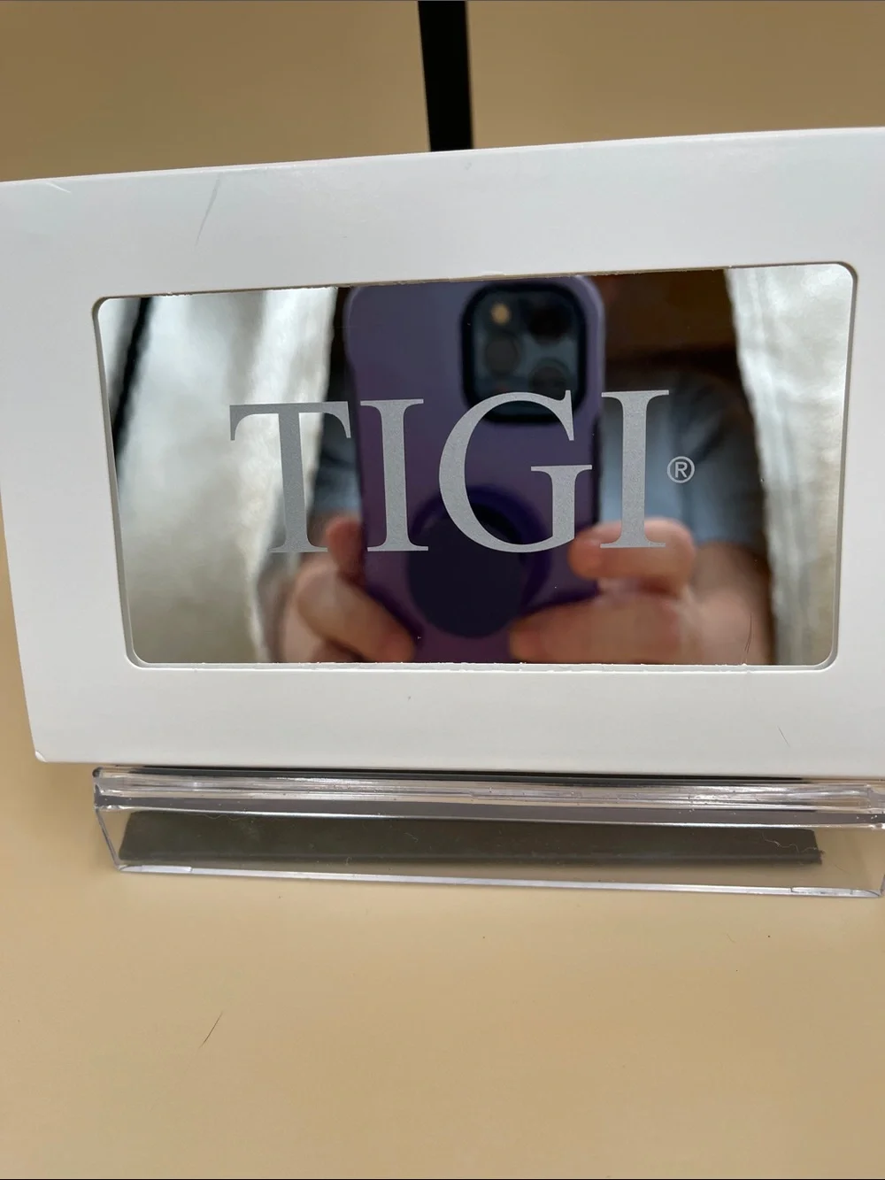 TIGI Logo Eye Shadow Palette with a mirror in the palette for on the go